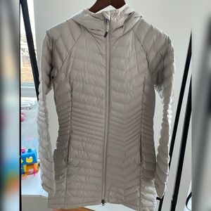 Columbia Light Grey Omni-Heat Mid Hooded Jacket